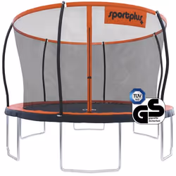 Trampoline de jardin avec filet de sécurité barres de support rembourrées couverture de bord sûre suspensions agréables [366c ...