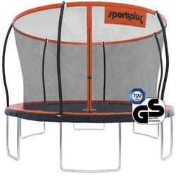Trampoline de jardin avec filet de sécurité barres de support rembourrées couverture de bord sûre suspensions agréables [366cm]