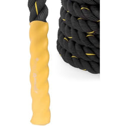 Corde ondulatoire SportPlus - Battle rope pour Crossfit et endurance - 9m Jaune