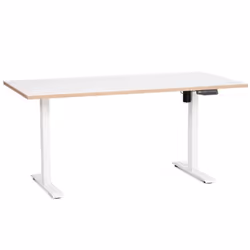 Bureau réglable en hauteur électrique Sportplus - Blanc