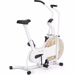 Vélo dappartement SportPlus modèle 2022 avec résistance à lair & Bluetooth - Crossfit - Jusquà 100 kg
