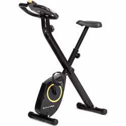Vélo dappartement pliable X-Bike SportPlus - Noir - 8 niveaux de résistance - Support tablette & Bluetooth