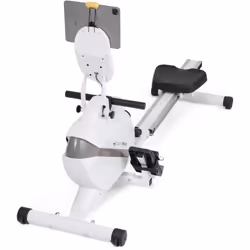 Rameur magnétique pliable SPORTPLUS - 8 niveaux de résistance - Blanc