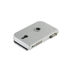 Serrure pour porte en verre office Junior lm argent elox.PZ din li - 81126015099 - Dormakaba