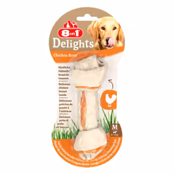 8in1 Chicken Bone M, Friandises, Chien, Adulte, Poulet, 65 g, Sans gluten