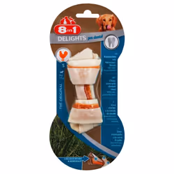 8in1 Delights Pro Dental, Friandise, Chien, Poulet, 35 g
