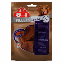 8in1 Fillets Pro Active, Friandise, Chien, Poulet, 80 g