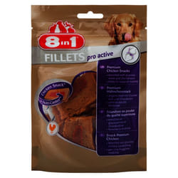 8in1 Fillets Pro Active Chien Friandise Poulet 80 g