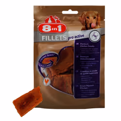8in1 Fillets Pro Active Chien Friandise Poulet 80 g - Vue supplémentaire 4