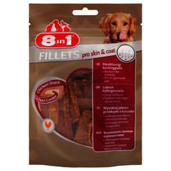 8in1 Fillets Snacks Pro Skin & Coat Chien Friandises 80 g