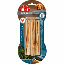 8in1 Delights Pro Dental Chewy Sticks, Friandise, Chien, Poulet, 75 g