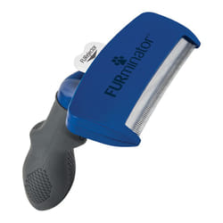 FURminator 4048422141105 brosse et peigne pour animaux Noir, Bleu Chien Étrille