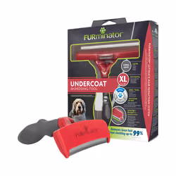 FURminator 4048422144274 brosse et peigne pour animaux Gris, Rouge Chien Étrille