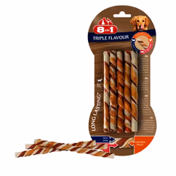 8in1 Triple Flavour Chien Friandise Bœuf, Poulet, Jambon 70 g