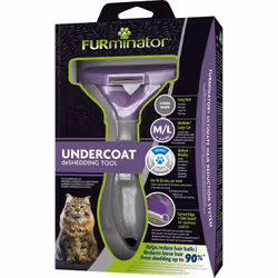 FURminator FUR151357 brosse et peigne pour animaux Violet Chat Étrille