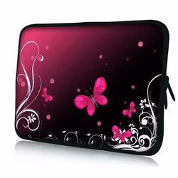 PEDEA Housse de protection en néoprène pour ordinateur portable 156 (396 cm) butterfly