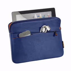 PEDEA Fashion 12.9" Housse Bleu, Orange