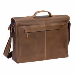 PEDEA 66066304 17.3" Sac Messenger Marron
