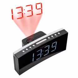 PEDEA 55005200 Radio portable Horloge Noir, Gris