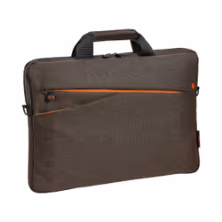 PEDEA Fashion 15.6" Malette Bleu, Marron