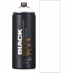 Bombe de peinture - Montana Black - Blanc neige - 400ml - Finition mate - Fort pouvoir couvrant