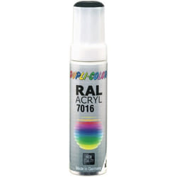 Crayon à vernis gris anthracite brillant ral 7016 12 ml 12 ml tige Dupli-color Par 30)