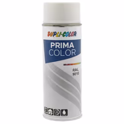 Bombe de peinture acrylique - Blanc - RAL 9010 - Brillant - Tous supports - Prima Color - 400ml