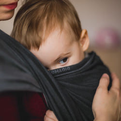 DIDYMOS TTB-349 Écharpe de portage Coton Anthracite, Gris