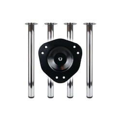 Jeu de pieds de table blanc 60mm H.710mm Fixation du plateau - 312 109828 - BMB