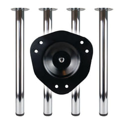 BMB - Jeu de pieds de table noir 60mm H.710mm Fixation du plateau - 312 109835
