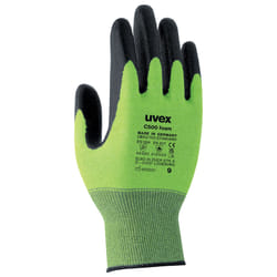 Uvex C500 foam Noir, Vert Polyéthylène, Viscose, Polyamide, Fibre de verre 1 pièce(s)