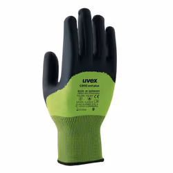 Uvex C500 foam Noir, Vert Polyéthylène, Viscose, Polyamide, Fibre de verre 1 pièce(s)
