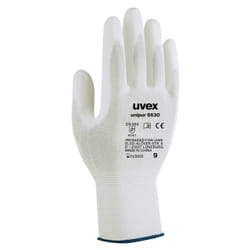 Gants Uvex Unipur 6630; 10 Taille; blanc