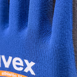 Uvex 6002710 Gant de protection Gants d'atelier Anthracite, Bleu Elastane, Polyamide 1 pièce(s)
