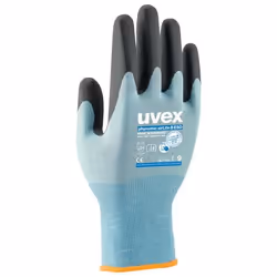 Uvex 6007811, Gants d'atelier, Noir, Bleu, Protection contre les décharges électrostatiques (ESD), Charbon, Elastane, Polyami ...
