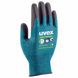 Uvex 60090, Gants d’usine, Noir, Vert, Adulte, Unisexe, Résistant aux coupures, 1 pièce(s)