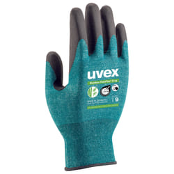 Uvex 60090 Gants d’usine Noir, Vert Polyéthylène, Elastane, Viscose, Polyamide, Acier 1 pièce(s)