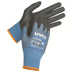 Uvex phynomic C XG ESD, Gants d'atelier, Noir, Bleu, Adulte, Adulte, Unisexe, Résistant aux coupures, Anti-explosion, Résista ...