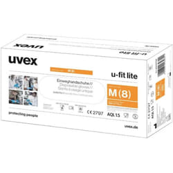 Uvex - u-fit lite 6016810 100 pc(s) Gants à usage unique Taille: xl en 420:2003+A1:2009, en 374-1:2016+A1:2018, en 374-5: