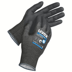 Uvex phynomic F XG Gants d’usine Noir Elastane, Polyamide, Polyéthylène, Acier
