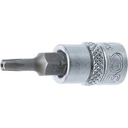 Douille à embouts 6,3 mm (1/4') profil ts (pour Torx Plus) avec perçage TS15