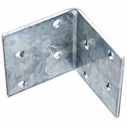 Connecteur - KRAFTMANN - Force Équerre De Charpentier - Galvanisé - 40 X 40 X 40 X 2 Mm