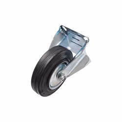 Description Roue à roulement à billes avec base à visser Hauteur totale : 150 mm Dimensions socle à visser : 100 x 80 mm Espa ...
