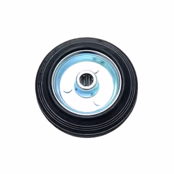 FORCE HOMME ROUE CAOUTCHOUC PLEIN, 100 MM, JANTE EN ACIER, 80959