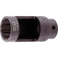 Bgs Technic - douille pour sonde lambda 12,5 mm (1/2'') 27 mm douze pans fenêtre 28 mm bgs 1140-27