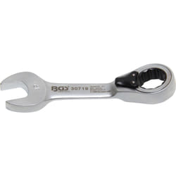 Bgs Technic - clé mixte à cliquet courte réversible 19 mm bgs 30719
