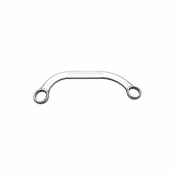 Description forgé à froid Acier chrome-vanadium chromage mat Forme en C Empreinte : Douze pans Ouverture de clé 1 : 14 mm Ouv ...
