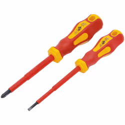 Caractéristiques :Testé VDE selon DIN EN 60 900Contenu de la Livraison : 1 tournevis cruciforme VDE: PH2 1 tournevis VDE fent ...