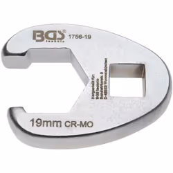 Poids brut: 80 g Traitement de surface: Chromé, mat Adapté à l'emballage en tenture: Oui Ouverture de clé: 19 mm Profil d'ent ...