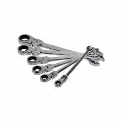 Jeu de clés mixtes à cliquet BGS - Têtes flexibles - en mm - 6 pcs - 30004